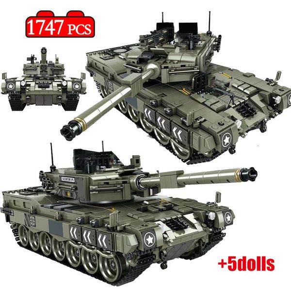 1747 pcs leopard 2 main battle tank model building blocks military ww2 army soldier bicks toys for kid boys 1008
1747 pcs leopard 2 main battle tank model building blocks military ww2 army soldier bicks toys for kid boys 1008