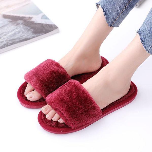 slippers women winter autumn flip flops indoor non-slip platform fur plush shoes home floor slides flat casual solid silent, Black
slippers women winter autumn flip flops indoor non-slip platform fur plush shoes home floor slides flat casual solid silent, Black