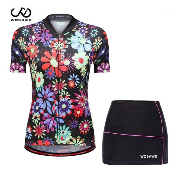 summer women cycling jersey mini skirt bike set breathable bicycle short sleeve sets printing clothing1, Black;blue
summer women cycling jersey mini skirt bike set breathable bicycle short sleeve sets printing clothing1, Black;blue
