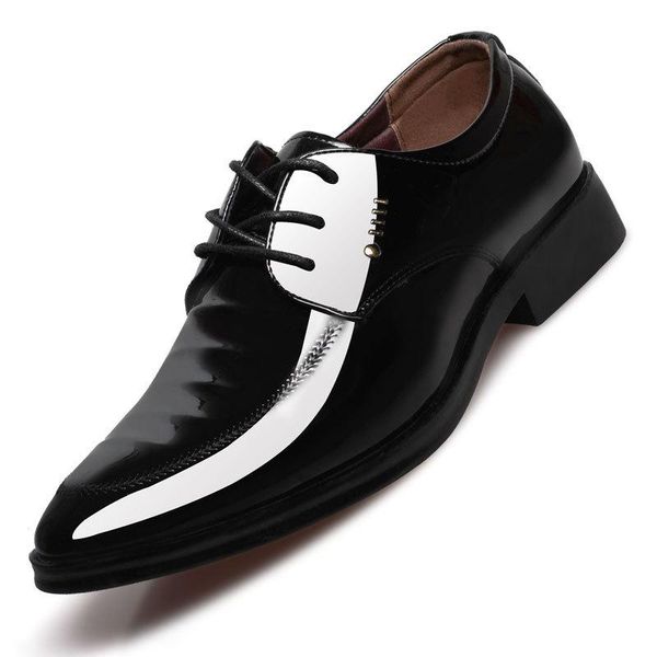 dress shoes patent leather men business oxfords fashion wedding party male lace up office formal footwear 38-44, Black
dress shoes patent leather men business oxfords fashion wedding party male lace up office formal footwear 38-44, Black