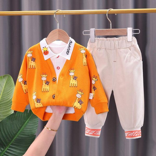 clothing sets 2021 autumn outfits baby boys clothes cute infant cotton suits strips shirt jacket t pants 3pcs/sets kids, White
clothing sets 2021 autumn outfits baby boys clothes cute infant cotton suits strips shirt jacket t pants 3pcs/sets kids, White