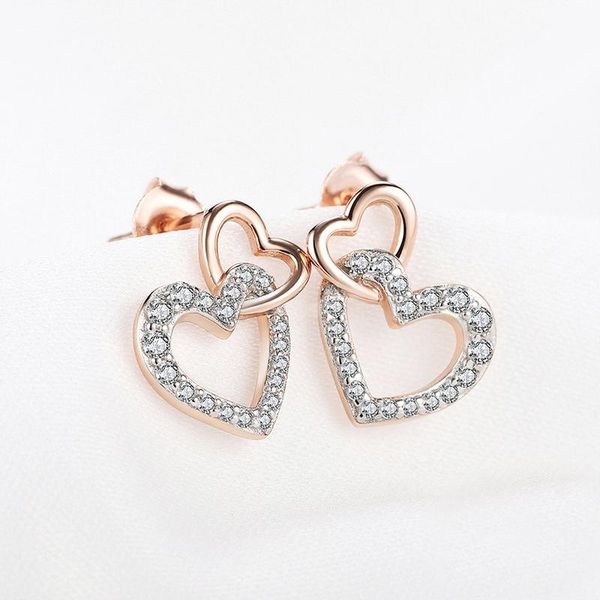 stud 925 sterling silver earrings heart crystal cz ear rose gold plating for women lovely gifts fine jewelry birthday, Golden;silver
stud 925 sterling silver earrings heart crystal cz ear rose gold plating for women lovely gifts fine jewelry birthday, Golden;silver