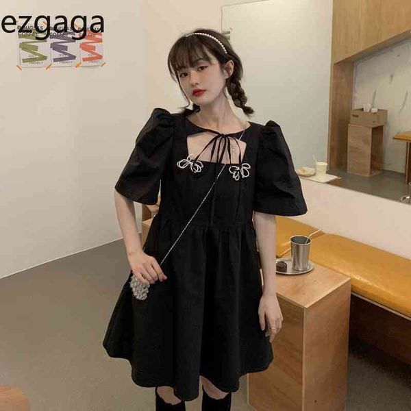 ezgaga french style vintage elegant short sleeve mini dress women bandage bow summer new high waist slim sweet fashion 210430, Black;gray
ezgaga french style vintage elegant short sleeve mini dress women bandage bow summer new high waist slim sweet fashion 210430, Black;gray