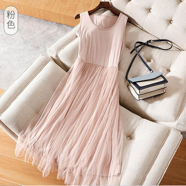 casual dresses 2021 women summer lace dress modal patchwork mesh female sleeveless tank midi long beach vestidos, Black;gray
casual dresses 2021 women summer lace dress modal patchwork mesh female sleeveless tank midi long beach vestidos, Black;gray