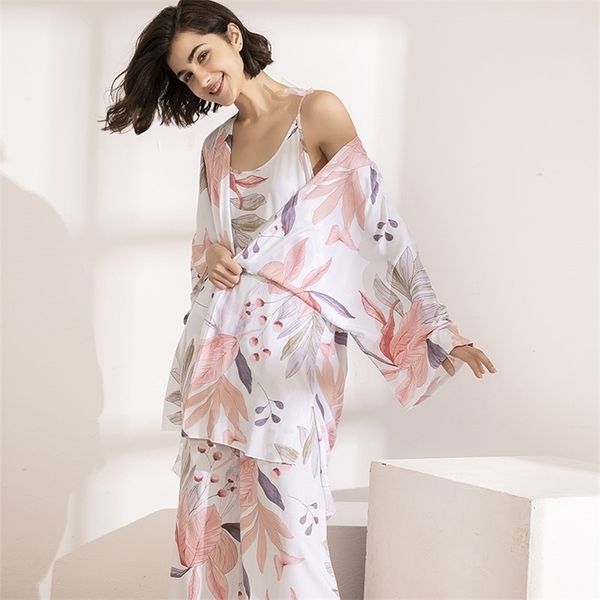 selling 3pcs soft pajama set for spring & fall ladies sleepwear floral printed pink leaves cardigan+camisole+pants homewear 211103, Black;red
selling 3pcs soft pajama set for spring & fall ladies sleepwear floral printed pink leaves cardigan+camisole+pants homewear 211103, Black;red