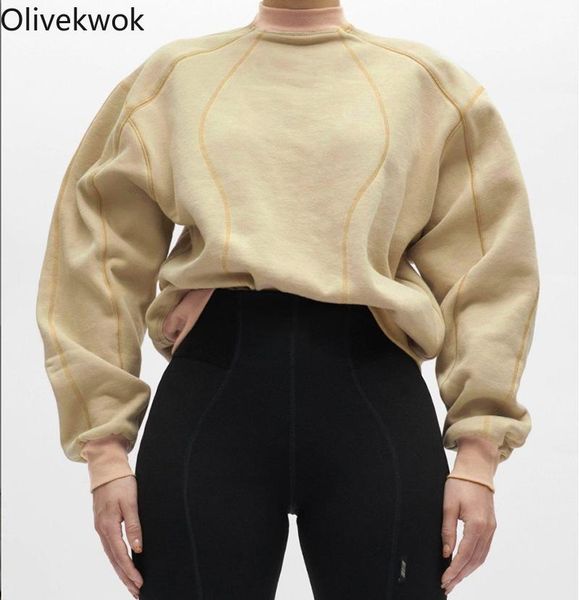 women's hoodies & sweatshirts olivekwok fleece woman fashion solid long sleeve streetwear loose casual autumn female pullovers, Black
women's hoodies & sweatshirts olivekwok fleece woman fashion solid long sleeve streetwear loose casual autumn female pullovers, Black