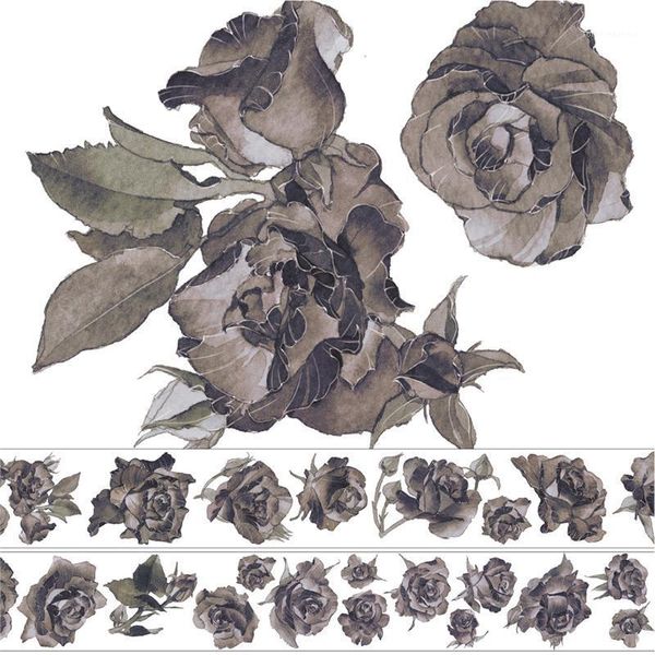gift wrap magic black rose pet special oil washi tapes journal masking tape adhesive diy scrapbooking sticker1
gift wrap magic black rose pet special oil washi tapes journal masking tape adhesive diy scrapbooking sticker1