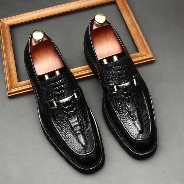 dress shoes large size eur45 crocodile grain black mens prom genuine leather loafers wedding
dress shoes large size eur45 crocodile grain black mens prom genuine leather loafers wedding