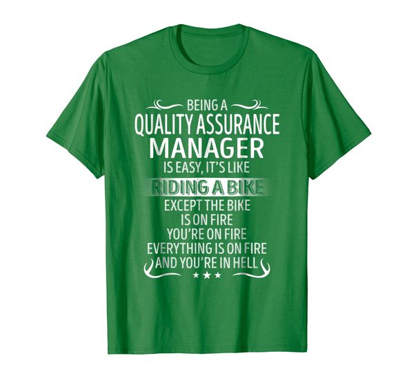 being a quality assurance manager its like riding a bike tsh, White;black
