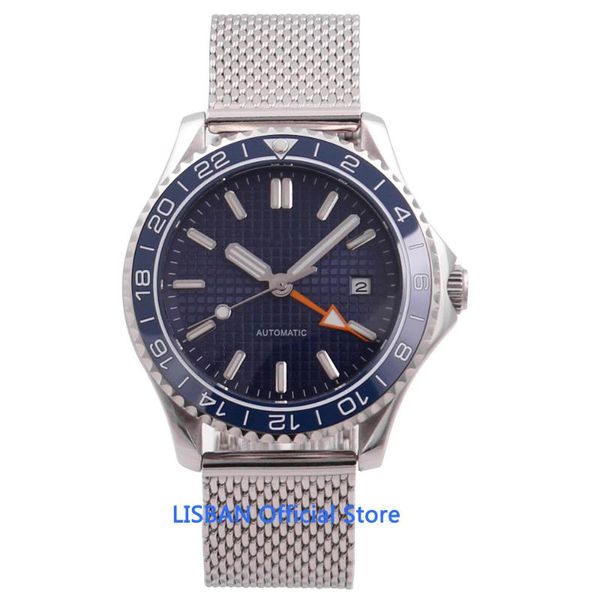 wristwatches 41mm sterile dial automatic mechanical mens gmt watch fashion luminous military date function clock wristwatch men, Slivery;brown
wristwatches 41mm sterile dial automatic mechanical mens gmt watch fashion luminous military date function clock wristwatch men, Slivery;brown