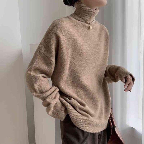women's knits & tees korean warm cashmere sweater women turtleneck pullovers solid lady jumper oversized winter coarse knit ch, White
women's knits & tees korean warm cashmere sweater women turtleneck pullovers solid lady jumper oversized winter coarse knit ch, White