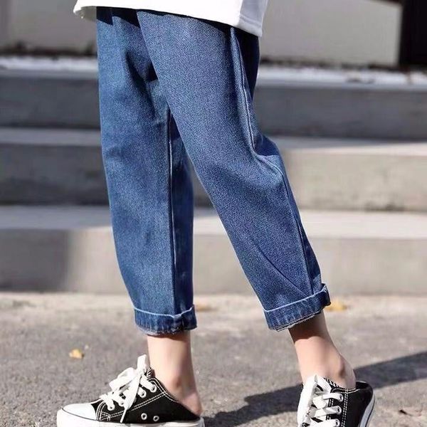 jeans 2021 spring autumn for girls pleated kid girl denim harem pants children's all-matched casual teenage clothes w480, Blue
jeans 2021 spring autumn for girls pleated kid girl denim harem pants children's all-matched casual teenage clothes w480, Blue