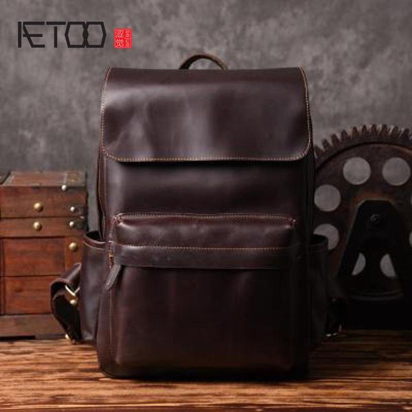 backpack aetoo europe and the united states retro shoulder bag men travel leisure first layer leather computer school style
backpack aetoo europe and the united states retro shoulder bag men travel leisure first layer leather computer school style