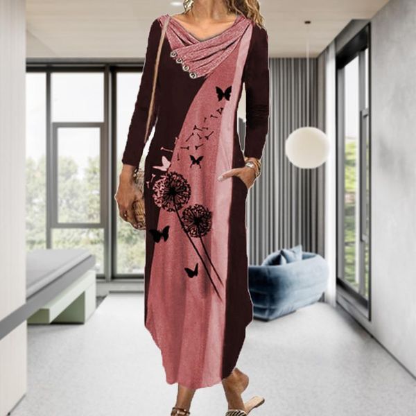 casual dresses women 2021 loose vintage pocket bemaxi dress large big printed spring long full sleeve boho party plus size, Black;gray
casual dresses women 2021 loose vintage pocket bemaxi dress large big printed spring long full sleeve boho party plus size, Black;gray
