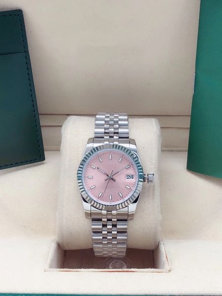 fashion womens watch 31mm automatic 2813 movement mechanical wristwatches full stainless steel strap woman lady ladies datejust wristwatch d, Slivery;brown
fashion womens watch 31mm automatic 2813 movement mechanical wristwatches full stainless steel strap woman lady ladies datejust wristwatch d, Slivery;brown