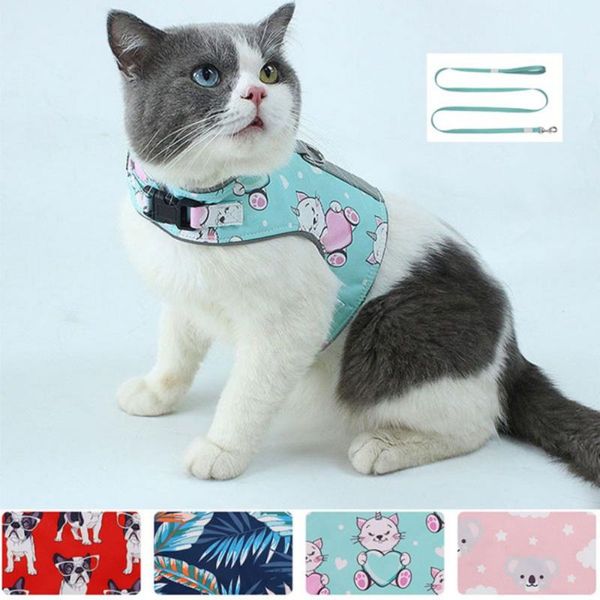 dog collars & leashes reflective pet cat harness leash for walking traction rope vest chest strap anti-break free
dog collars & leashes reflective pet cat harness leash for walking traction rope vest chest strap anti-break free