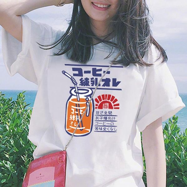 japanese cartoon beverage printed short womens sleeved letter summer harajuku fun kawaii loose casual, White
japanese cartoon beverage printed short womens sleeved letter summer harajuku fun kawaii loose casual, White