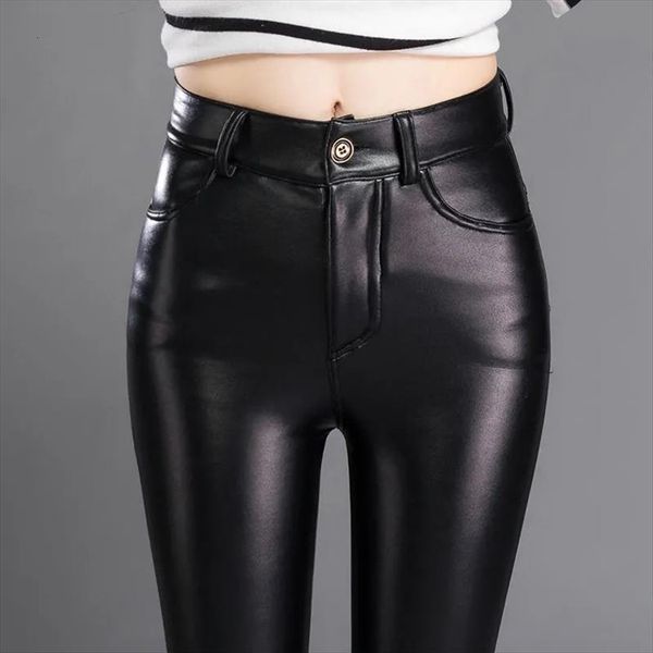 pu leather velvet high waist women capri trousers elastic pencil skinny womens stretch pantalon femme, Black;white
pu leather velvet high waist women capri trousers elastic pencil skinny womens stretch pantalon femme, Black;white