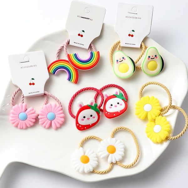 2pcs cute girls hair ring rainbow flowers head rope bands rubber band elastic children accessories headwear, Slivery;white
2pcs cute girls hair ring rainbow flowers head rope bands rubber band elastic children accessories headwear, Slivery;white