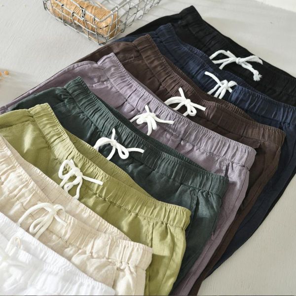 100% linen pants men spring summer korean fashion streetwear casual loose straight trousers breathable harajuku mens pant men's, Black
100% linen pants men spring summer korean fashion streetwear casual loose straight trousers breathable harajuku mens pant men's, Black