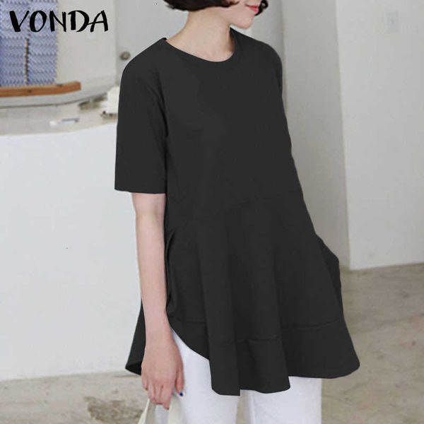 women's blouses & shirts blouses women asymmetric holiday shorts sleeve party vonda female casual blouse plus size 51av, White
women's blouses & shirts blouses women asymmetric holiday shorts sleeve party vonda female casual blouse plus size 51av, White