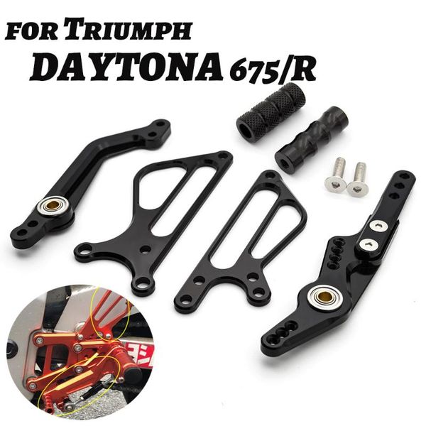 motorcycle rearset footpeg brake rear gearbox gear shift shifter lever + wing for daytona 675 2006-2012 675r 2011-2013 pedals
motorcycle rearset footpeg brake rear gearbox gear shift shifter lever + wing for daytona 675 2006-2012 675r 2011-2013 pedals