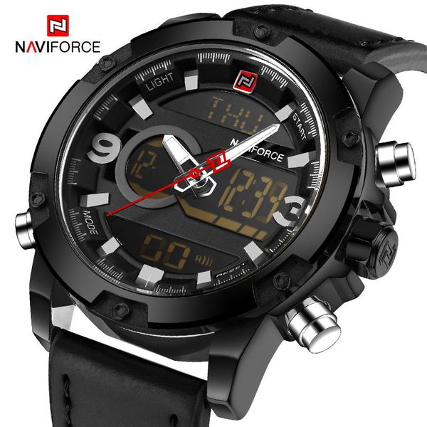 wristwatches naviforce mens watches leather band military sport dual display digital quartz wristwatch male fashion business waterproof cloc, Slivery;brown
wristwatches naviforce mens watches leather band military sport dual display digital quartz wristwatch male fashion business waterproof cloc, Slivery;brown