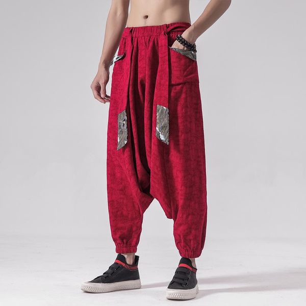 ethnic clothing chinese style harem pants streetwear autumn vintage casual sweatpants japanese trousers kimono for men daily wear, Red
ethnic clothing chinese style harem pants streetwear autumn vintage casual sweatpants japanese trousers kimono for men daily wear, Red
