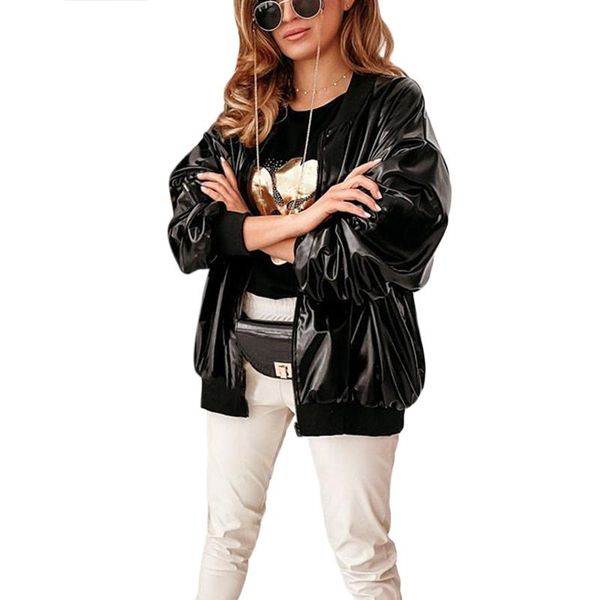 women's jackets ladies autumn winter zipper jacket girls leisure style temperament solid color stand collar long sleeve coat loose outw, Black;brown
women's jackets ladies autumn winter zipper jacket girls leisure style temperament solid color stand collar long sleeve coat loose outw, Black;brown