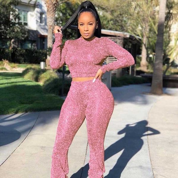 glitter two and club outfits for women matching s long sleeve 2 piece stacked pants set wholesale, Black;white
glitter two and club outfits for women matching s long sleeve 2 piece stacked pants set wholesale, Black;white