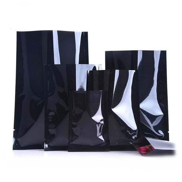 100pcs/lot black open mylar foil pouches heat vacuum sealing package bag tear notch storage candy coffee tea powder bags
100pcs/lot black open mylar foil pouches heat vacuum sealing package bag tear notch storage candy coffee tea powder bags