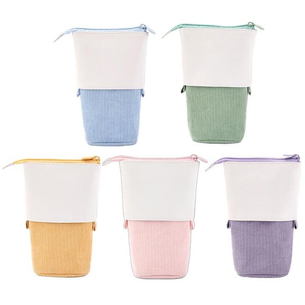 storage bags -up pencil case holder stationery pu corduroy stand-up transformer bag large capacity gift for kids
storage bags -up pencil case holder stationery pu corduroy stand-up transformer bag large capacity gift for kids