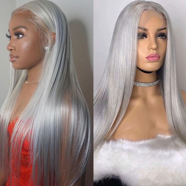 gray lace front wigs long straight synthetic lace front wigs heat resistant platinum gray middle part replacement wigs for women, Black
gray lace front wigs long straight synthetic lace front wigs heat resistant platinum gray middle part replacement wigs for women, Black