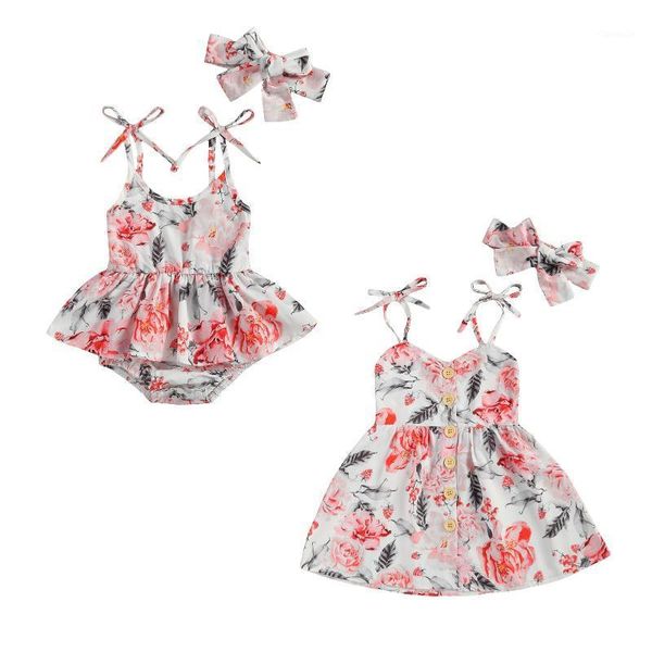 pudcoco 2021 summer 0-4y baby girl sister matching 2pcs set floral print bow spaghetti straps sleeveless bodysuit/dress+headband girl's, Red;yellow
pudcoco 2021 summer 0-4y baby girl sister matching 2pcs set floral print bow spaghetti straps sleeveless bodysuit/dress+headband girl's, Red;yellow