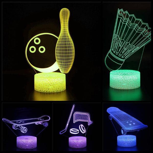night lights sports series led light baseball badminton bowling skateboard gloves skates decoration children memorial gift 3d
night lights sports series led light baseball badminton bowling skateboard gloves skates decoration children memorial gift 3d