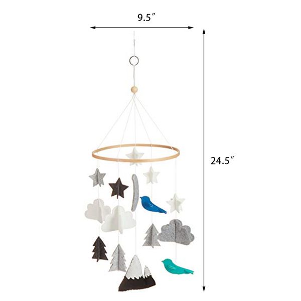Baby Crib Non-woven Moon Stars Wind Chime Toys Birds Baby Ceiling Hanging Nursery Decor Hanging
Baby Crib Non-woven Moon Stars Wind Chime Toys Birds Baby Ceiling Hanging Nursery Decor Hanging