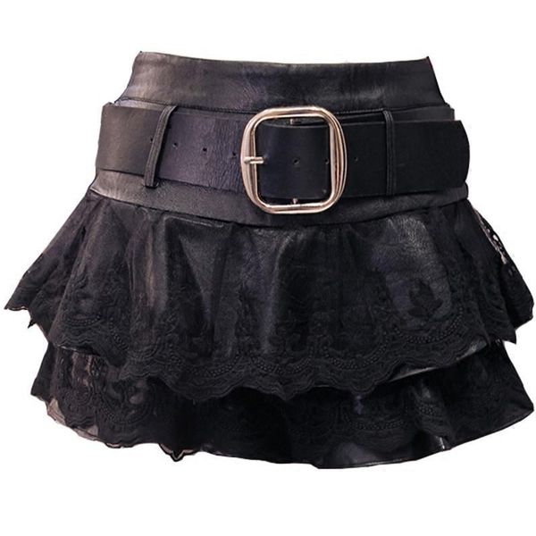 pu leather spring lace women skirt stitching mini short jupe ruffles high waist faldas mujer black skirts c3933
pu leather spring lace women skirt stitching mini short jupe ruffles high waist faldas mujer black skirts c3933