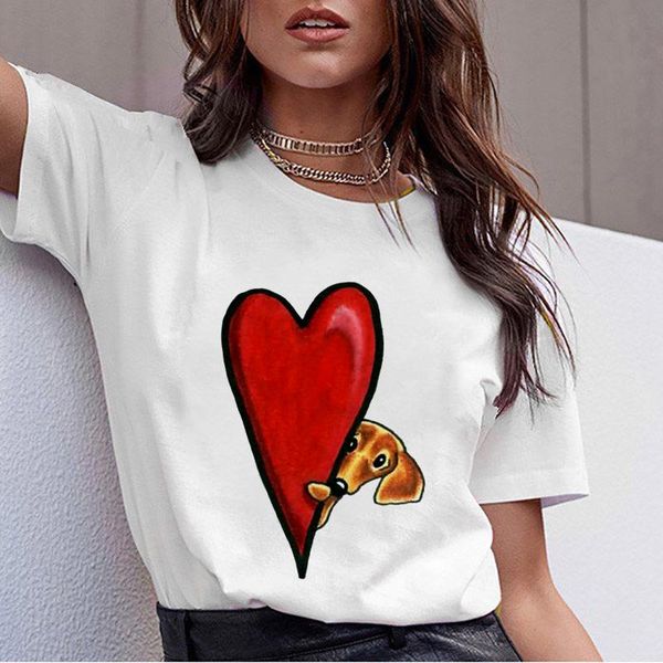 women's t-shirt 2021 summer women harajuku cute dog pit bull tshirt female tee dachshund pug teckel funny t shirt, White
women's t-shirt 2021 summer women harajuku cute dog pit bull tshirt female tee dachshund pug teckel funny t shirt, White