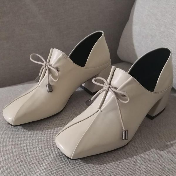 dress shoes 3 color women's genuine leather thick high heel square toe bowtie slip-on pumps quality soft comfortable evening shoe, Black
dress shoes 3 color women's genuine leather thick high heel square toe bowtie slip-on pumps quality soft comfortable evening shoe, Black