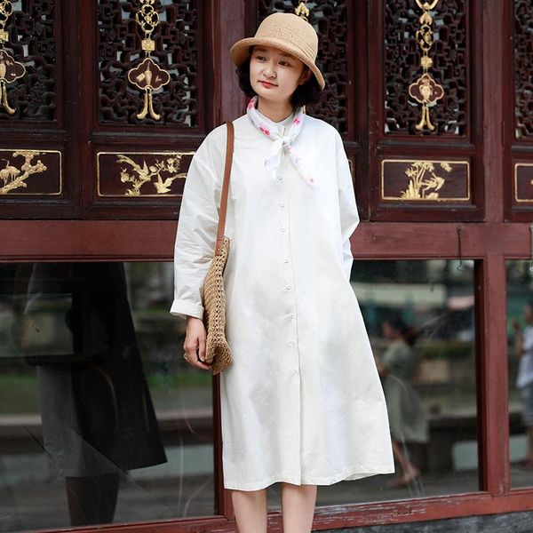 casual dresses women loose simple solid color shirt dress ladies female 2021 autumn spring, Black;gray
casual dresses women loose simple solid color shirt dress ladies female 2021 autumn spring, Black;gray