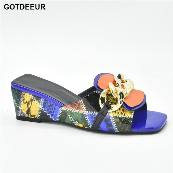 dress shoes arrival patent leather metal chain miexed color wedges for women nigerian party pumps ladies and sandals, Black
dress shoes arrival patent leather metal chain miexed color wedges for women nigerian party pumps ladies and sandals, Black