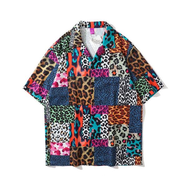 men's casual shirts chic leopard camouflage printed punk short sleeve shirt men summer floral hawaiian dress women clothes camisa socia, White;black
men's casual shirts chic leopard camouflage printed punk short sleeve shirt men summer floral hawaiian dress women clothes camisa socia, White;black