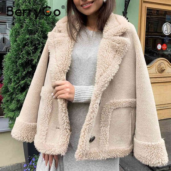 berrygo streetwear leather fur coat female short ry fake outerwear autumn winter vintage fluffy 210513, Black
berrygo streetwear leather fur coat female short ry fake outerwear autumn winter vintage fluffy 210513, Black
