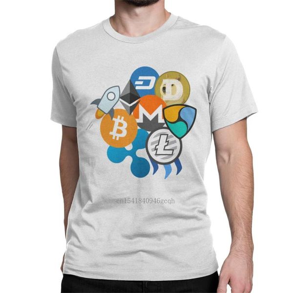 men's t-shirts men ripple ethereum litecoin nem dash monero stellar lumens steem cryptocurrency t shirt 100% cotton tees idea t-shir, White;black
men's t-shirts men ripple ethereum litecoin nem dash monero stellar lumens steem cryptocurrency t shirt 100% cotton tees idea t-shir, White;black
