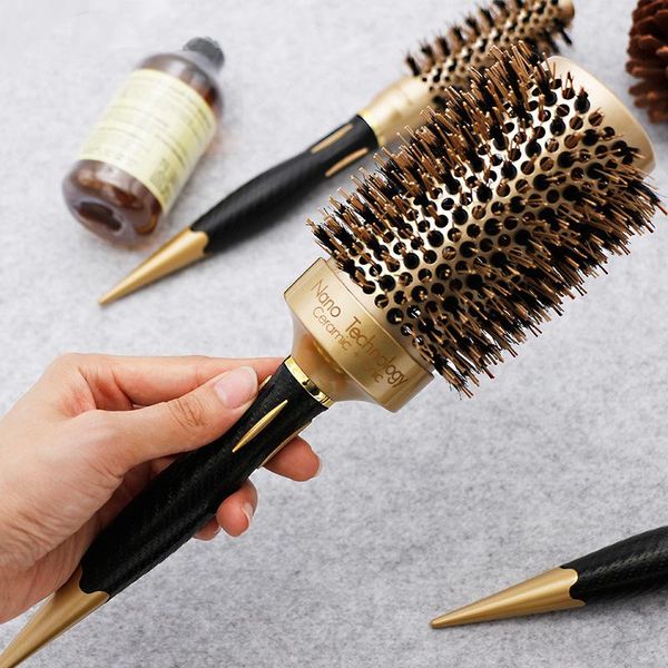 hair brushes professional 4 sizes round comb hairdressing curling ceramic iron barrel salon styling tools, Silver
hair brushes professional 4 sizes round comb hairdressing curling ceramic iron barrel salon styling tools, Silver