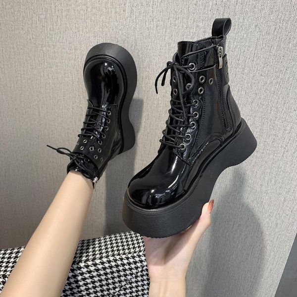 boots women plus size spring autumn female black platform short fashion motorcycle round toe botas de mujer
boots women plus size spring autumn female black platform short fashion motorcycle round toe botas de mujer