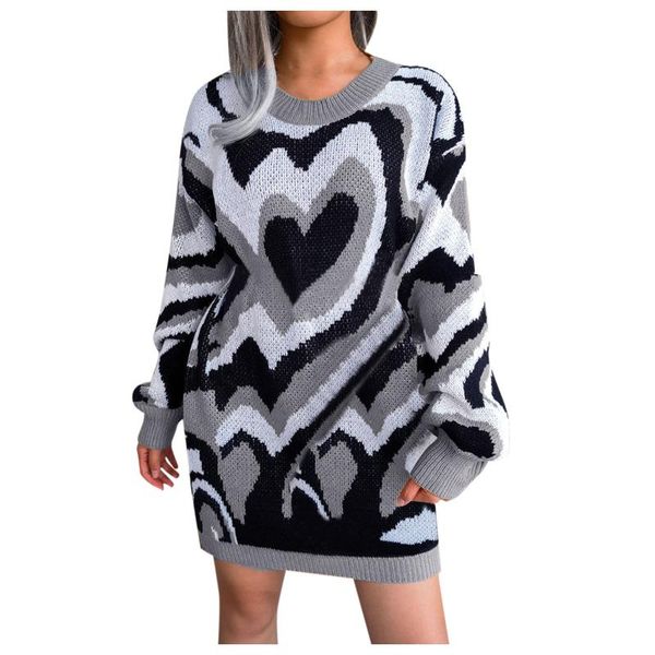 women's sweaters o-neck long sleeve loose chunky knitted pullover sweater jumper dress, White;black
women's sweaters o-neck long sleeve loose chunky knitted pullover sweater jumper dress, White;black