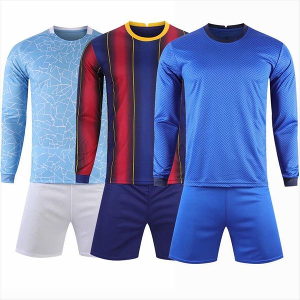 long sleeve children sets football uniforms boys and girls sports kids youth training suits blank custom game soccer set, White
long sleeve children sets football uniforms boys and girls sports kids youth training suits blank custom game soccer set, White