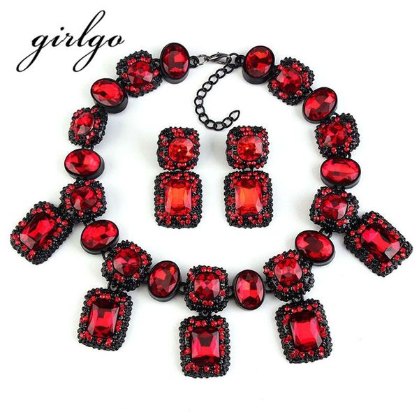 girlgo fashion multicolor crystal statement necklace set women bohemia chokers collar necklaces luxury girl wedding jewelry, Golden;silver
girlgo fashion multicolor crystal statement necklace set women bohemia chokers collar necklaces luxury girl wedding jewelry, Golden;silver