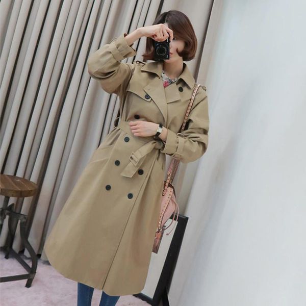 women's vests 2021 double-breasted khaki long coat women overcoat trench with belt elegant windbreaker coats lm045, Black;white
women's vests 2021 double-breasted khaki long coat women overcoat trench with belt elegant windbreaker coats lm045, Black;white